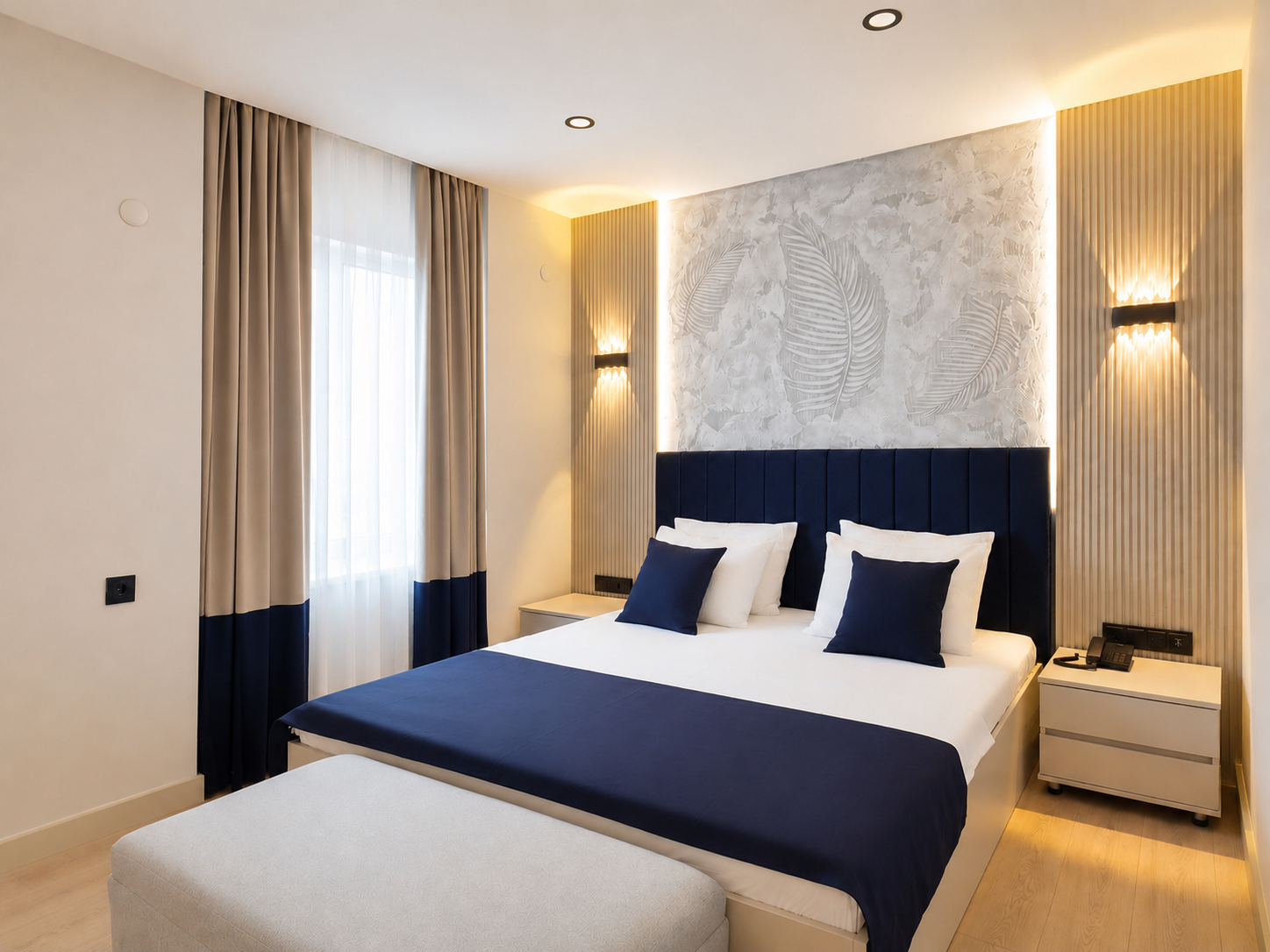 Blue&More Suite Hotel oda yaşam alan